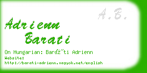 adrienn barati business card